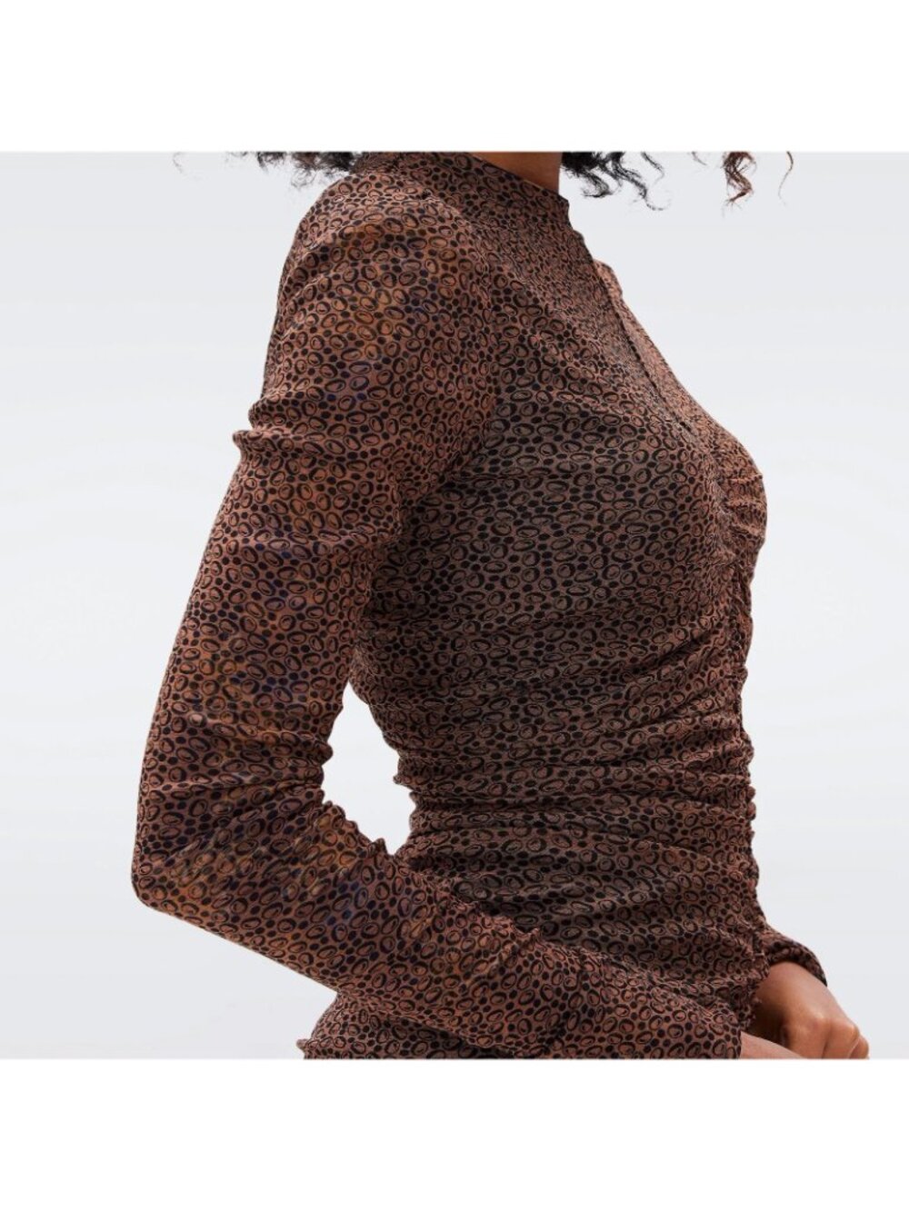 Diane Von Furstenberg Azula Print Reversible Mesh Bodycon Dress Large (fits Med) - Picture 5 of 13